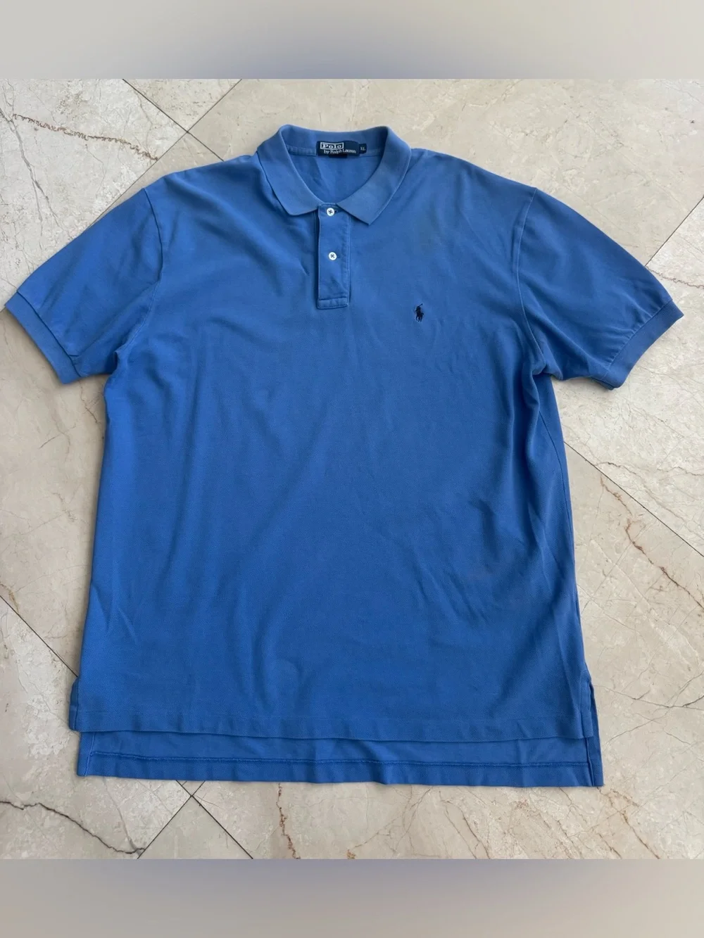 Ralph Lauren Men's Blue Polo with Signature Pony